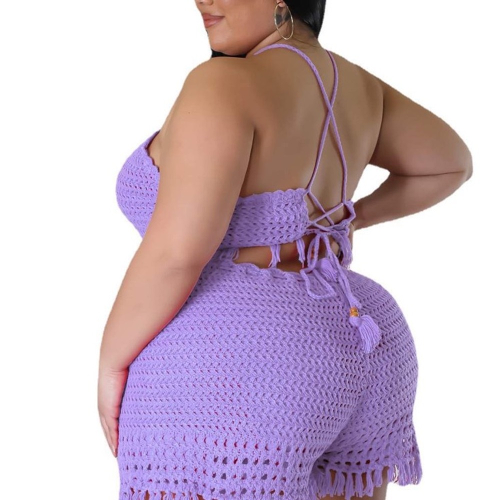 Sassy Knit Short Set - Picture 2 of 2